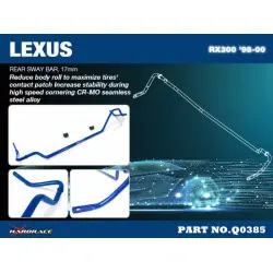 Hardrace Q0385 Rear Sway Bar Lexus RX - 