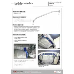 Hardrace Q0389 Supporto struttura posteriore Honda CR-V - 