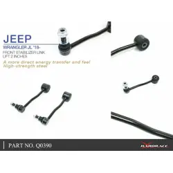 Barra stabilizzatrice anteriore Hardrace Q0390 Jeep Gladiator, Wrangler, Wrangler Unlimited - 