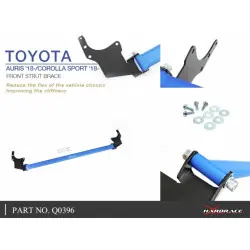 Barra stabilizzatrice anteriore Hardrace Q0396 Toyota Corolla/altis/auris - 