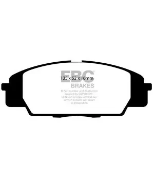 EBC Redstuff DP31254C Pastiglie Anteriori (Honda S2000 99-09) - 