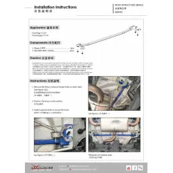 Hardrace Q0401 Supporto struttura posteriore Ford KUGA - 