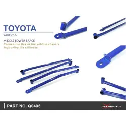 Hardrace Q0405 Middle Lower Brace Toyota Vios, Yaris - 