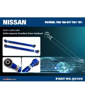Hardrace Q0408 Rear Lower Arm - Lift 0~4 Inches Nissan Patrol - 