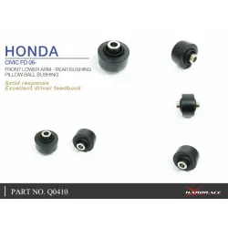 Hardrace Q0410 Braccio inferiore anteriore - Boccola posteriore Honda Civic - 