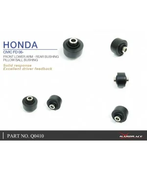 Hardrace Q0410 Front Lower Arm - Rear Bushing Honda Civic - 