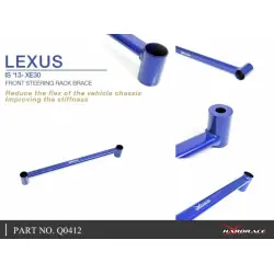 Supporto cremagliera sterzo anteriore Hardrace Q0412 Lexus IS - 