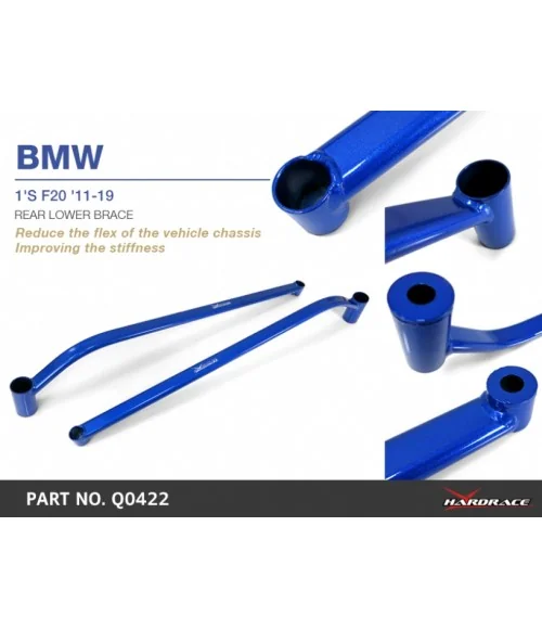 Hardrace Q0422 Rear Lower Brace Bmw 1 Series - 