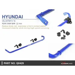 Hardrace Q0429 Barra antirollio posteriore Hyundai I-30, Veloster - 