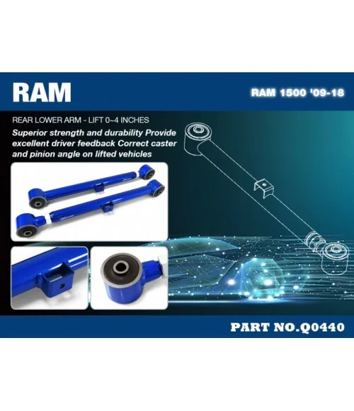Hardrace Q0440 Rear Lower Arm - 