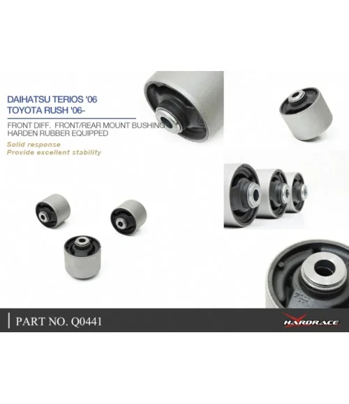 Hardrace Q0441 Front Diff. Front/rear Mount Bushing Daihatsu Terios - 