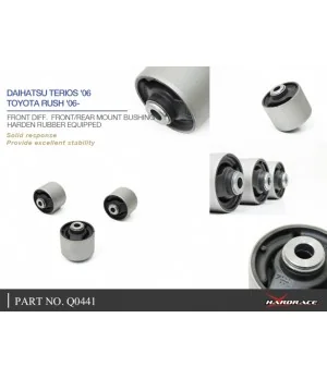 Hardrace Q0441 Front Diff. Front/rear Mount Bushing Daihatsu Terios - 