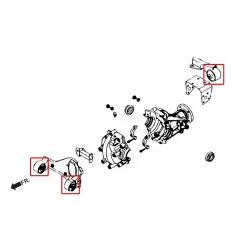 Hardrace Q0441 Boccola di montaggio anteriore/posteriore del differenziale anteriore Daihatsu Terios - 