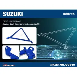 Hardrace Q0449 Front Lower Brace Suzuki Ignis - 