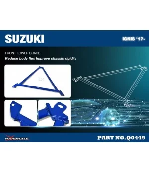 Hardrace Q0449 Front Lower Brace Suzuki Ignis - 