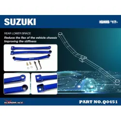 Hardrace Q0451 Rinforzo inferiore posteriore Suzuki Ignis - 