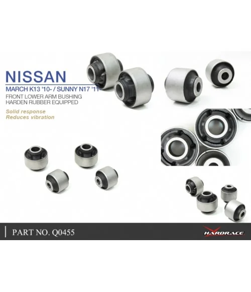 Boccola del braccio inferiore anteriore Hardrace Q0455 Nissan March - 