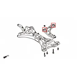 Hardrace Q0455 Front Lower Arm Bushing Nissan March - 