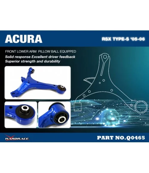Hardrace Q0465 Front Lower Arm Honda Integra - 