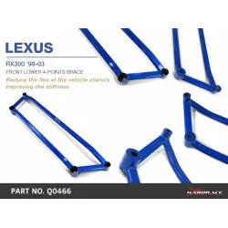 Hardrace Q0466 Supporto anteriore inferiore a 4 punti Lexus RX - 