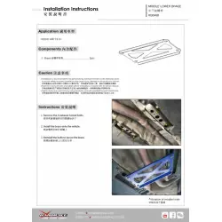Hardrace Q0469 Middle Lower Brace Volvo V40 - 