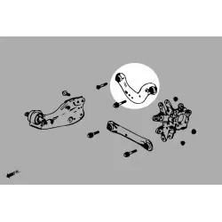 Braccio camber superiore posteriore Hardrace Q0472 - 