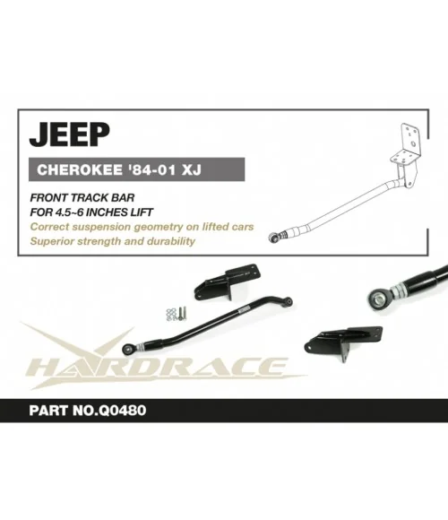 Hardrace Q0480 Front Track Bar-adjustable Jeep Cherokee - 