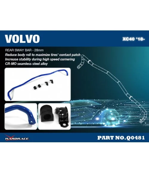 Hardrace Q0481 Rear Sway Bar Volvo XC40 - 