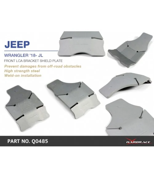 Hardrace Q0485 Front Lca Skid Plate Jeep Gladiator, Wrangler, Wrangler unlimited - 