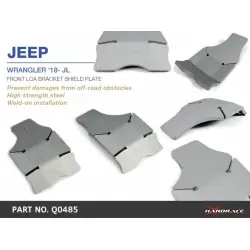 Piastra paramotore anteriore Hardrace Q0485 LCA Jeep Gladiator, Wrangler, Wrangler Unlimited - 