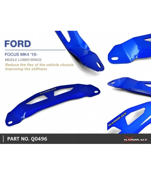 Hardrace Q0496 Middle Lower Brace Ford Focus - 