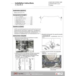 Hardrace Q0505 Rear Add-on Sway Bar Nissan Kicks - 