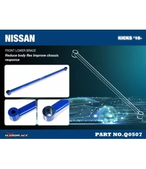 Hardrace Q0507 Rinforzo inferiore anteriore Nissan Kicks - 