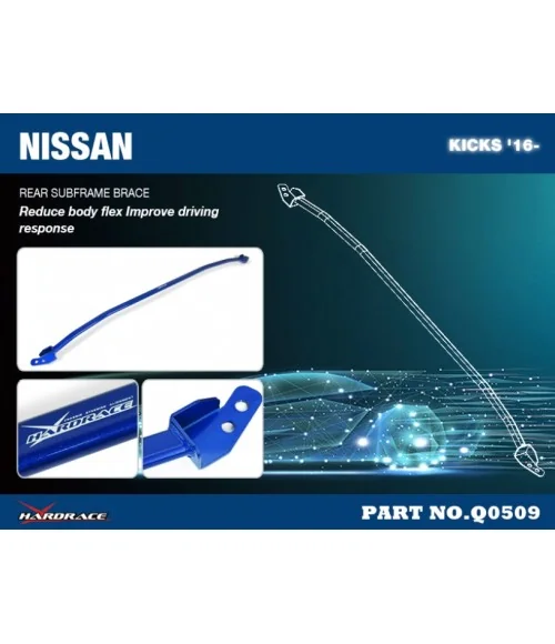 Hardrace Q0509 Rear Subframe Brace Nissan Kicks - 