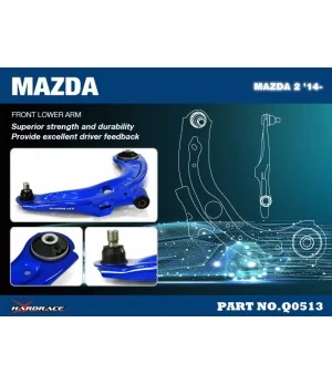 Hardrace Q0513 Front Lower Control Arm Mazda 2 - 