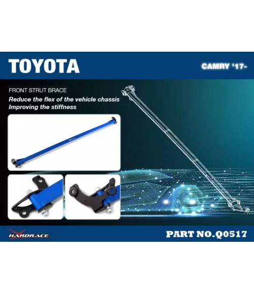 Hardrace Q0517 Front Strut Brace Toyota Camry - 