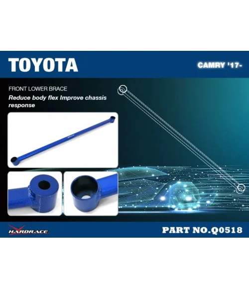 Hardrace Q0518 Front Lower Brace Toyota Camry - 