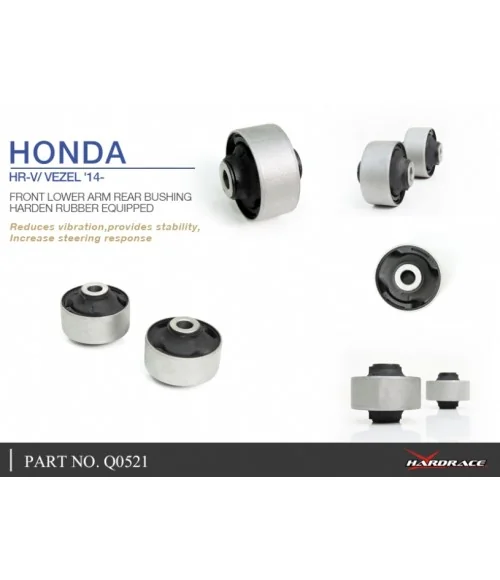 Hardrace Q0521 Front Lower Arm Rear Bushing Honda HR-V - 