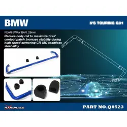 Hardrace Q0523 Rear Sway Bar Bmw 5 Series - 