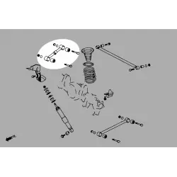 Hardrace Q0531 Braccio superiore posteriore Lexus LX, Toyota Land cruiser - 