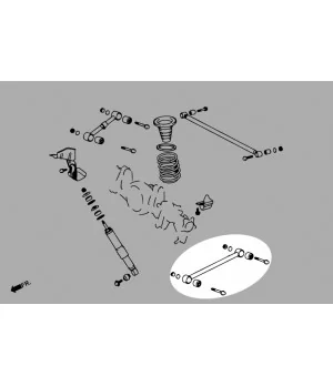 Hardrace Q0532 Rear Lower Arm Lexus LX, Toyota Land cruiser - 