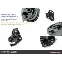 Hardrace Q0536 Supporto motore destro Honda Civic, Integra - 
