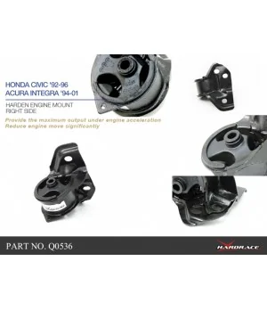 Hardrace Q0536 Supporto motore destro Honda Civic, Integra - 