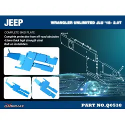 Piastra paramotore Hardrace Q0538 Jeep Wrangler Unlimited - 
