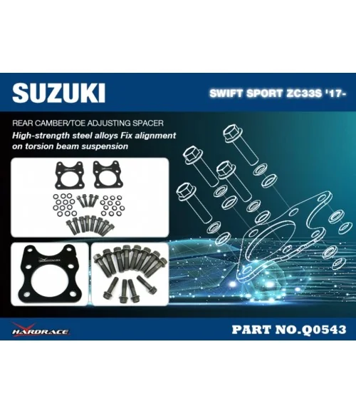 Hardrace Q0543 Rear Camber/toe Adjusting Spacer Suzuki Swift - 