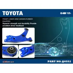 Braccio di controllo anteriore inferiore Hardrace Q0552 Toyota C-HR - 