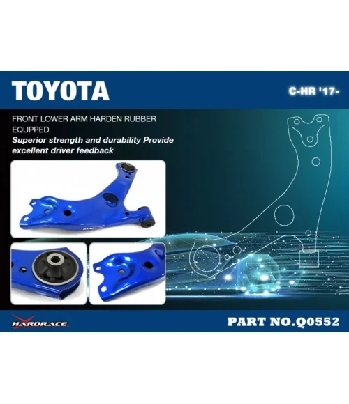 Hardrace Q0552 Front Lower Control Arm Toyota C-HR - 