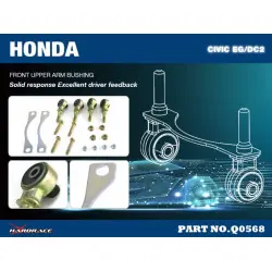 Hardrace Q0568 Front Upper Arm Bushing-offset Function Honda Civic, Crx, Integra - 