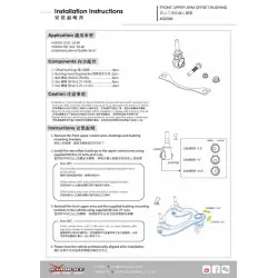 Hardrace Q0568 Front Upper Arm Bushing-offset Function Honda Civic, Crx, Integra - 