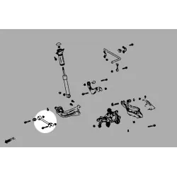 Kit convergenza posteriore Hardrace Q0572 Toyota RAV4 - 